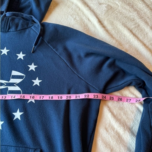 Under Armour Loose Men's Hoodie Size Medium Navy Blue Kangaroo
Pockets - Picture 9 of 10